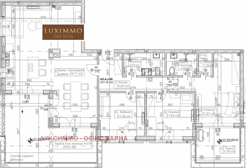 Te koop  3 slaapkamers Varna , k.k. Slantsjev den , 203 m² | 11045711 - afbeelding [4]