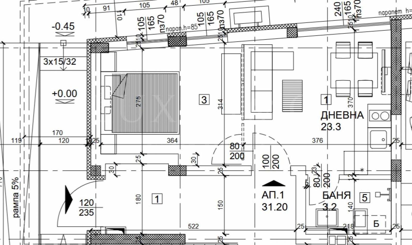Продава 1-СТАЕН, с. Синеморец, област Бургас, снимка 4 - Апартаменти - 54916331