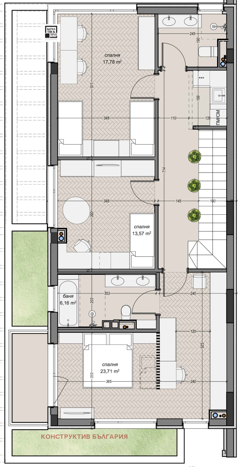 Продава КЪЩА, гр. София, с. Лозен, снимка 8 - Къщи - 53019487