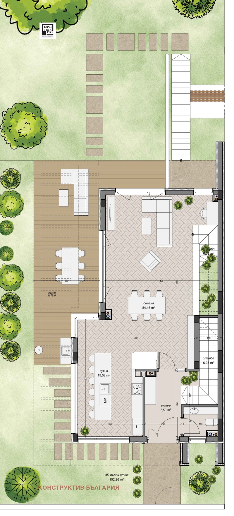 Продава КЪЩА, гр. София, с. Лозен, снимка 7 - Къщи - 53019487