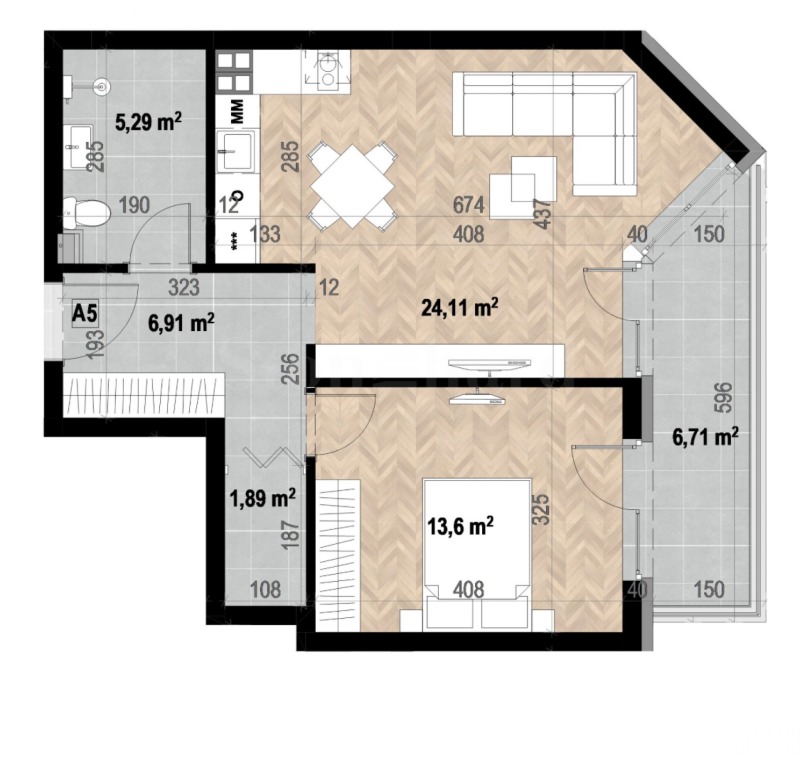 Продава 2-СТАЕН, гр. София, Кръстова вада, снимка 2 - Апартаменти - 52526942