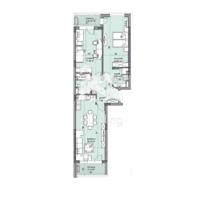 Zu verkaufen  2 Schlafzimmer Plowdiw , Gagarin , 122 qm | 95929654 - Bild [2]