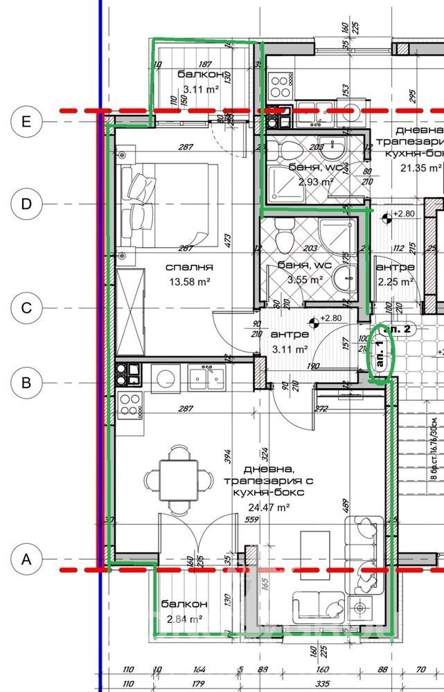 Продава 2-СТАЕН, гр. Варна, Кайсиева градина, снимка 2 - Апартаменти - 52125620