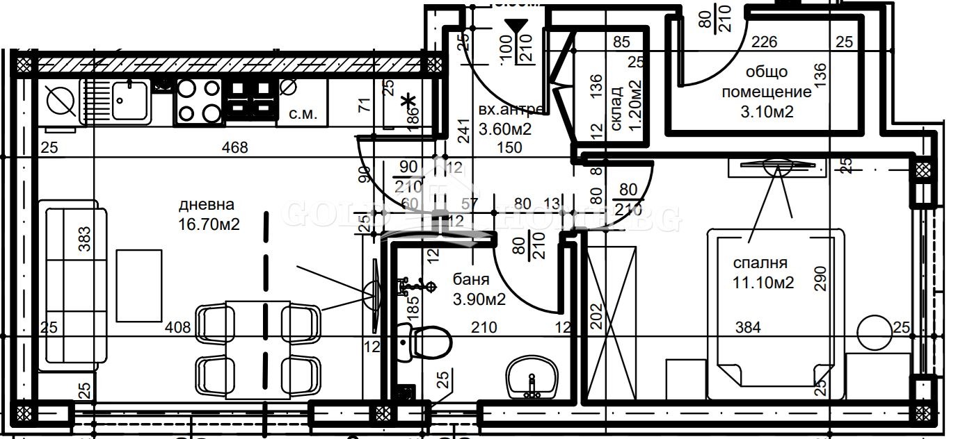 Продава 2-СТАЕН, гр. Пловдив, Прослав, снимка 2 - Апартаменти - 54050325