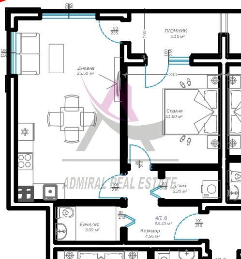 Продава 2-СТАЕН, гр. Варна, Изгрев, снимка 12 - Апартаменти - 54552395