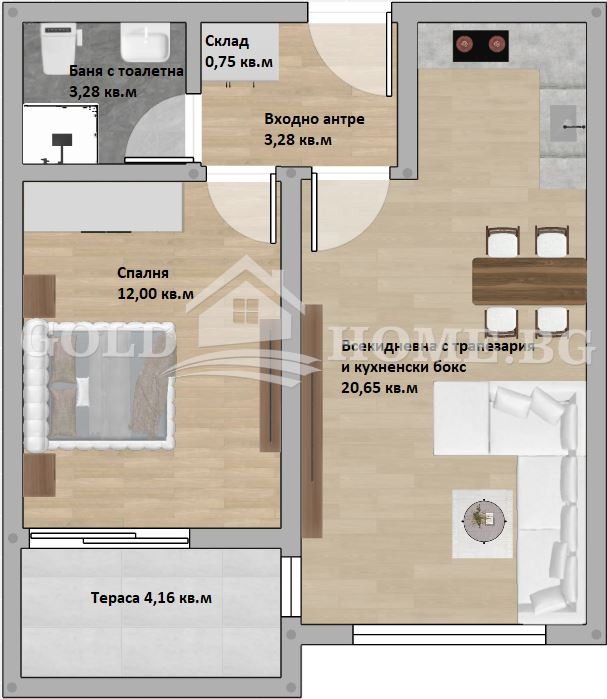 Продава 2-СТАЕН, гр. Пловдив, Христо Смирненски, снимка 2 - Апартаменти - 55841989