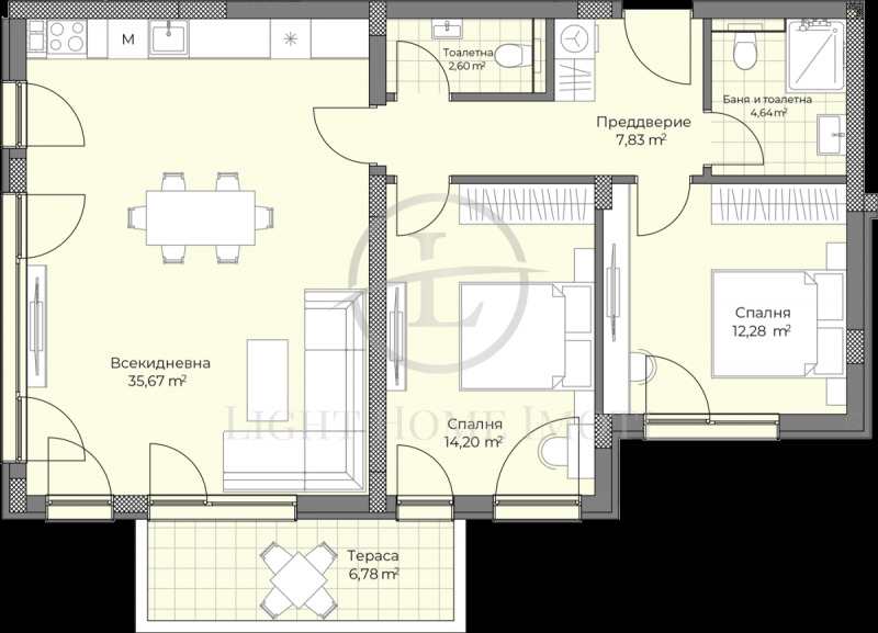 En venta  2 dormitorios Plovdiv , Ostromila , 116 metros cuadrados | 40323149 - imagen [6]