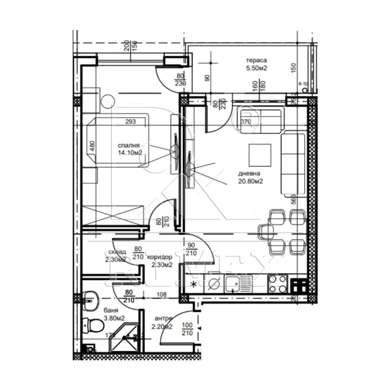 Te koop  1 slaapkamer Plovdiv , Belomorski , 67 m² | 52156073 - afbeelding [2]
