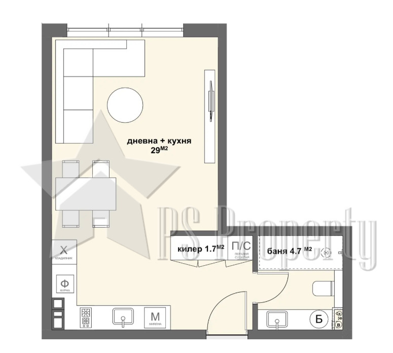 For Sale  Studio Stara Zagora , Tsentar , 52 sq.m | 13683768 - image [2]