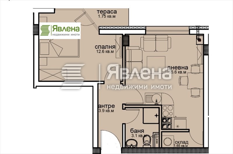 Продава  2-стаен град София , Витоша , 57 кв.м | 79704113 - изображение [2]