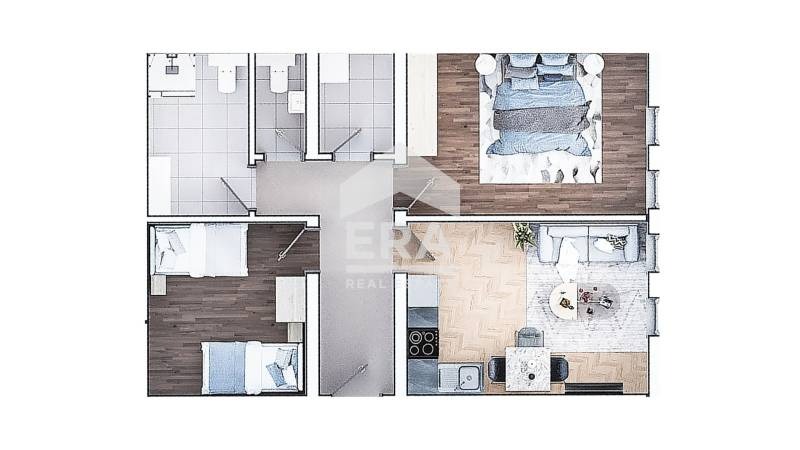 Продава 2-СТАЕН, гр. София, Зона Б-19, снимка 2 - Апартаменти - 54149615