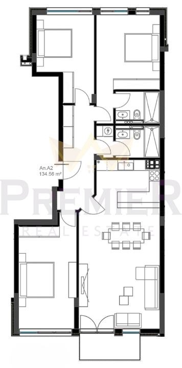 Продается  3 спальни Варна , Бриз , 160 кв.м | 95877390