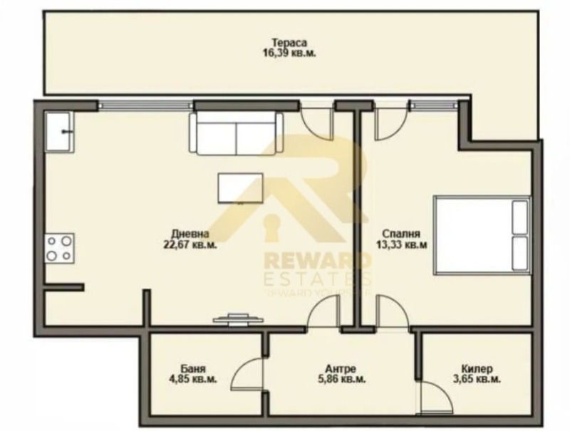 Продава 2-СТАЕН, гр. София, Кръстова вада, снимка 11 - Aпартаменти - 48692369