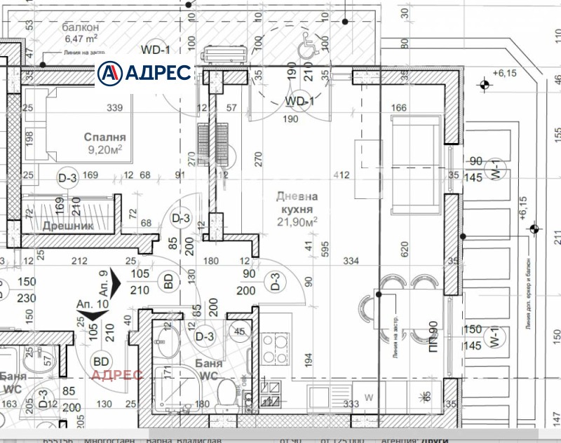 Na prodej  1 ložnice Varna , Centar , 60 m2 | 77891097 - obraz [3]