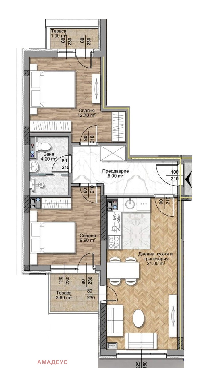 Продава 3-СТАЕН, гр. София, Овча купел, снимка 3 - Апартаменти - 53775772