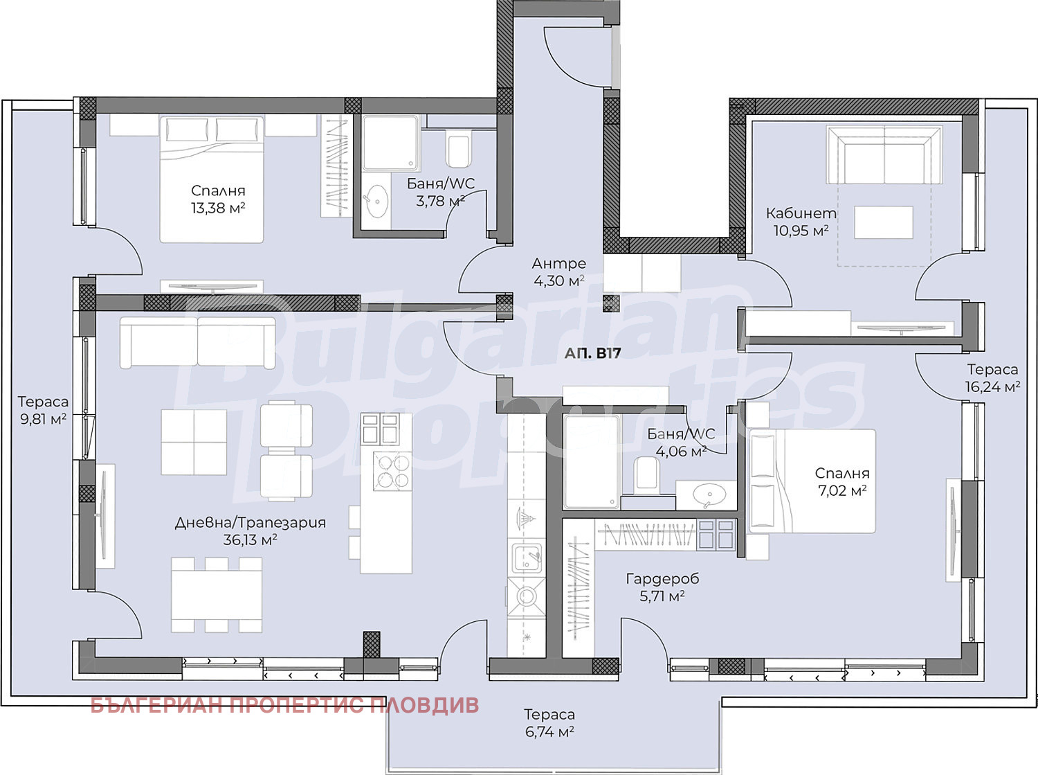 Продава 4-СТАЕН, гр. Пловдив, Христо Смирненски, снимка 13 - Апартаменти - 55229254