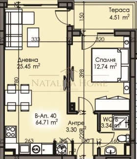 1 dormitorio Izgrev, Burgas 2