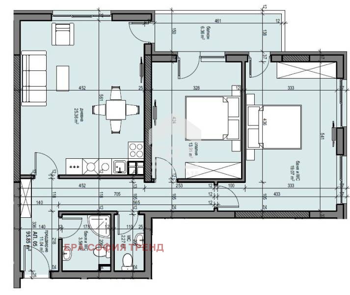 Продава  3-стаен град София , Люлин 9 , 111 кв.м | 73220909 - изображение [3]