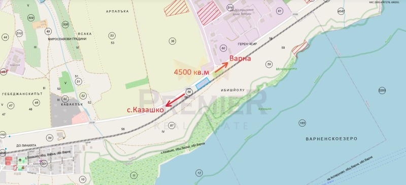 Продава ПАРЦЕЛ в град Варна, с. Казашко - 4500 кв.м / 383 000 € » 749 082.89 лв., ИМОТИ ПРЕМИЕР