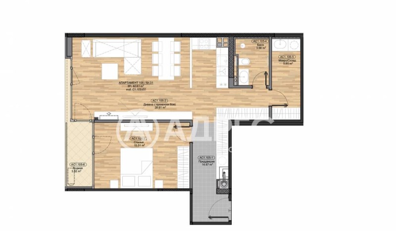 À venda  1 quarto Sofia , Boiana , 101 m² | 39841244 - imagem [4]