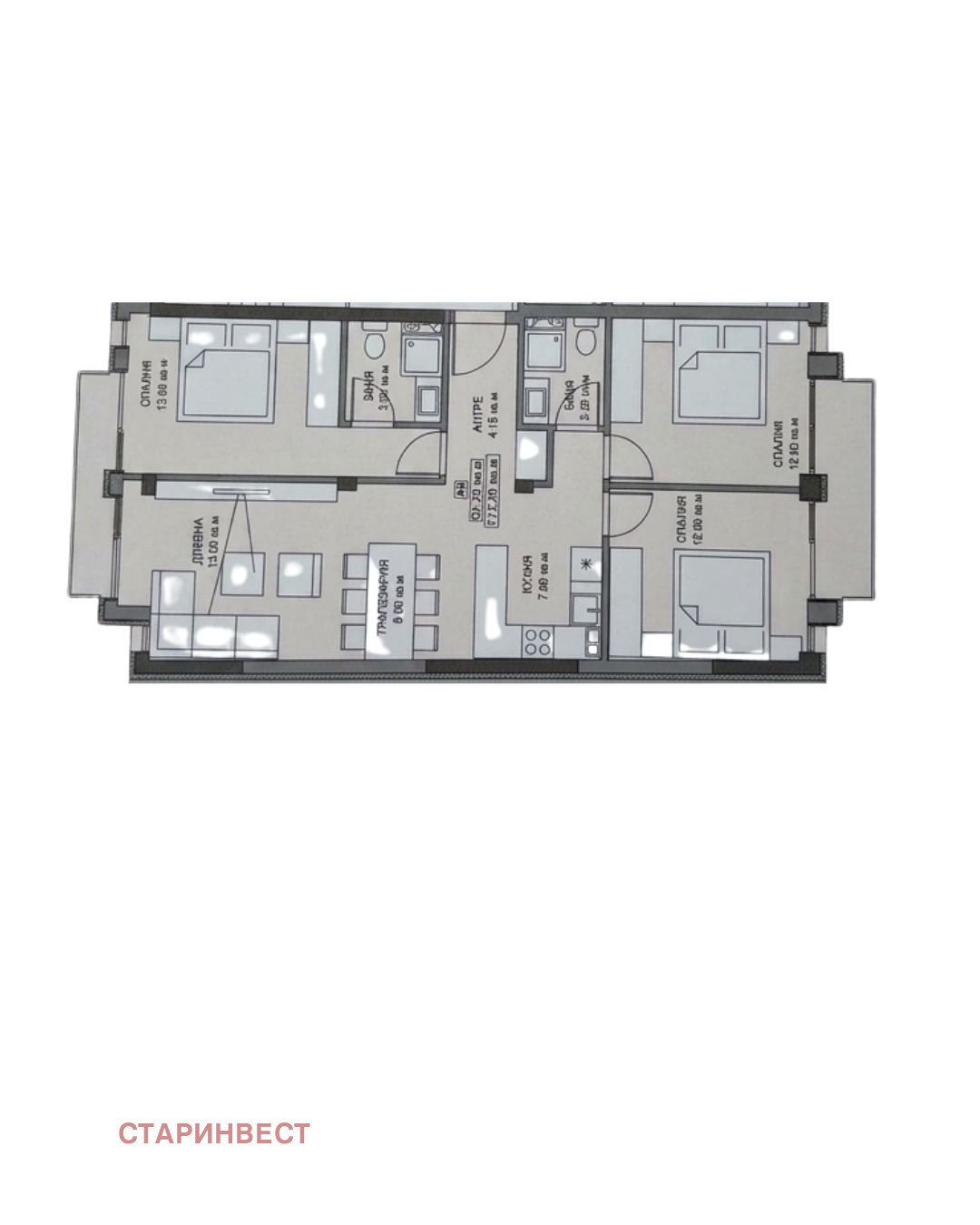 Продава 4-СТАЕН, гр. София, Банишора, снимка 2 - Апартаменти - 54582261