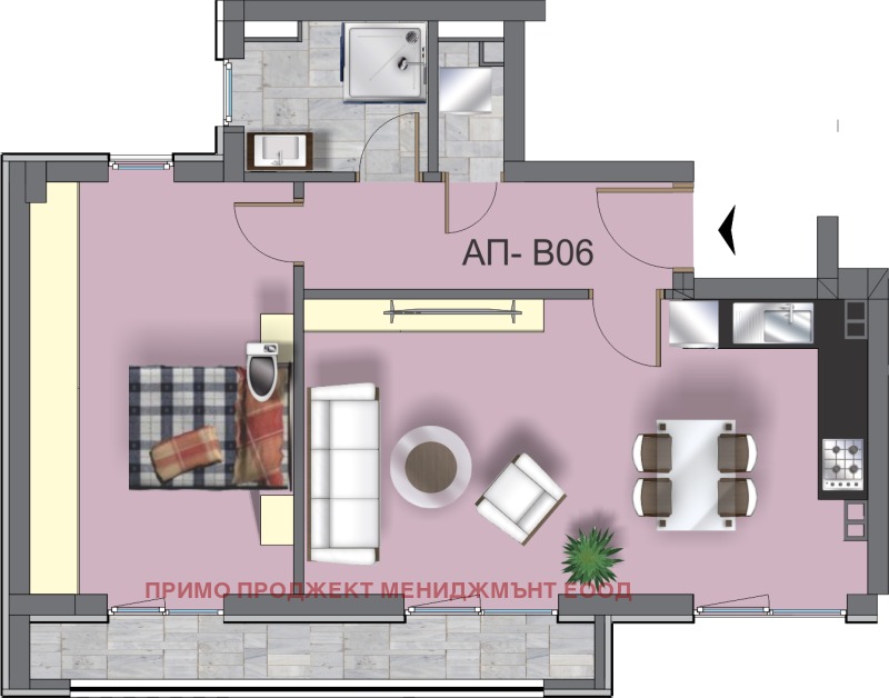 Till salu  1 sovrum Sofia , Ovtja kupel , 82 kvm | 81327908 - bild [4]