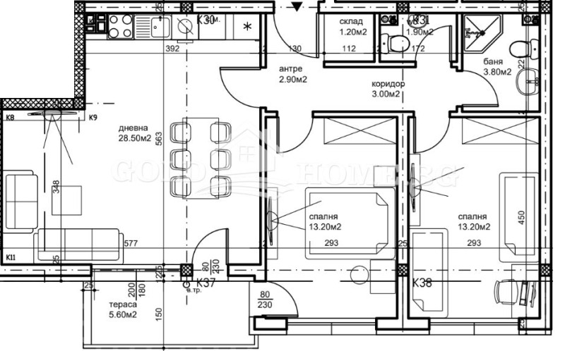 Te koop  2 slaapkamers Plovdiv , Belomorski , 98 m² | 62324932 - afbeelding [4]