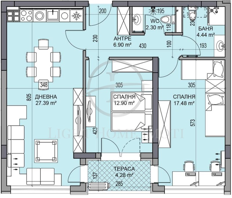 Продава 3-СТАЕН, гр. Пловдив, Гагарин, снимка 8 - Aпартаменти - 48248314