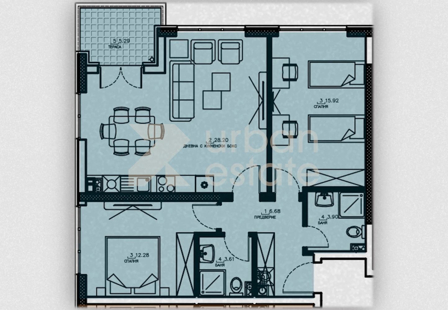 Продава 3-СТАЕН, гр. София, Малинова долина, снимка 5 - Апартаменти - 53028895