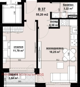 Продажба на двустайни апартаменти в град Бургас - изображение 18 