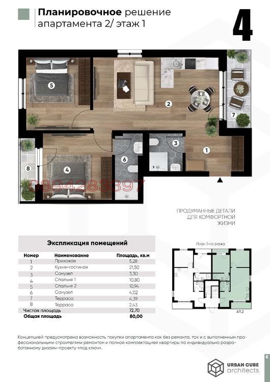 Na prodej  1 ložnice Varna , m-t Alen mak , 80 m2 | 34058429 - obraz [3]