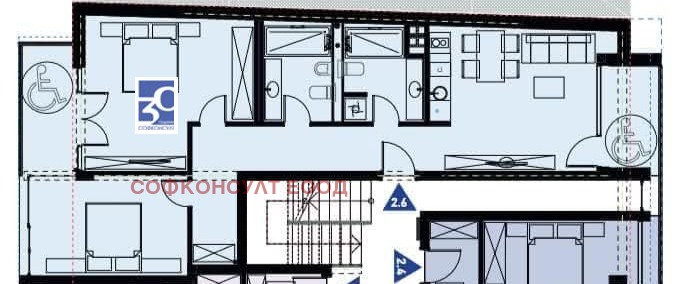 Продава 3-СТАЕН, гр. София, Център, снимка 4 - Aпартаменти - 49298156