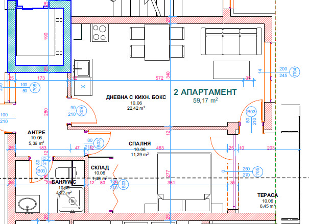 Satılık  1 yatak odası Burgas , Kraymorie , 68 metrekare | 97208543 - görüntü [2]