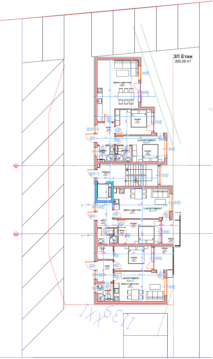 Продава 2-СТАЕН, гр. Бургас, Крайморие, снимка 2 - Aпартаменти - 48660306