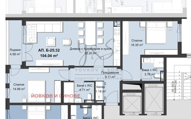 Na prodej  2 ložnice Plovdiv , Christo Smirnenski , 129 m2 | 62634606 - obraz [2]