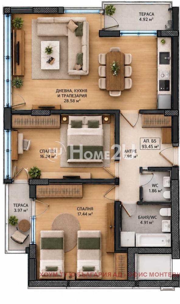Продава 3-СТАЕН, гр. София, Драгалевци, снимка 13 - Апартаменти - 55610953