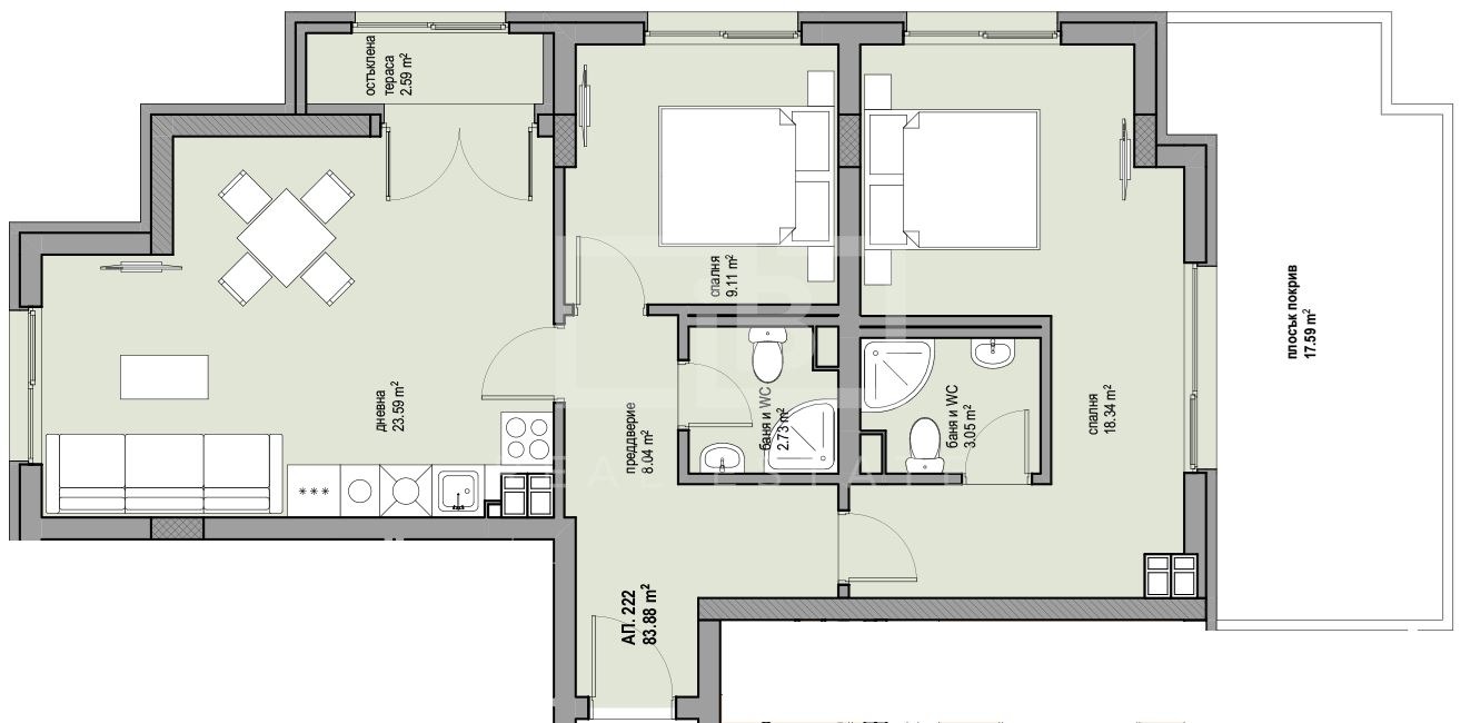 Продава 3-СТАЕН, гр. София, Люлин 8, снимка 2 - Апартаменти - 55187090