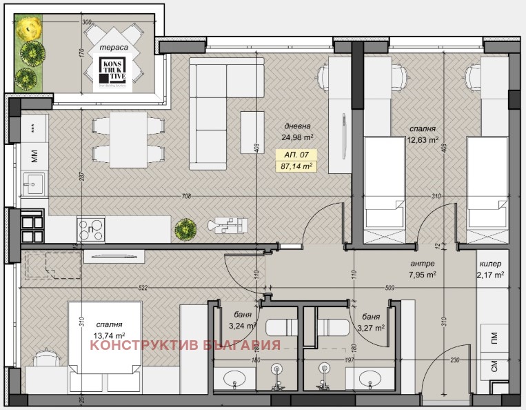 Продава 3-СТАЕН, гр. София, с. Герман, снимка 7 - Апартаменти - 53018756