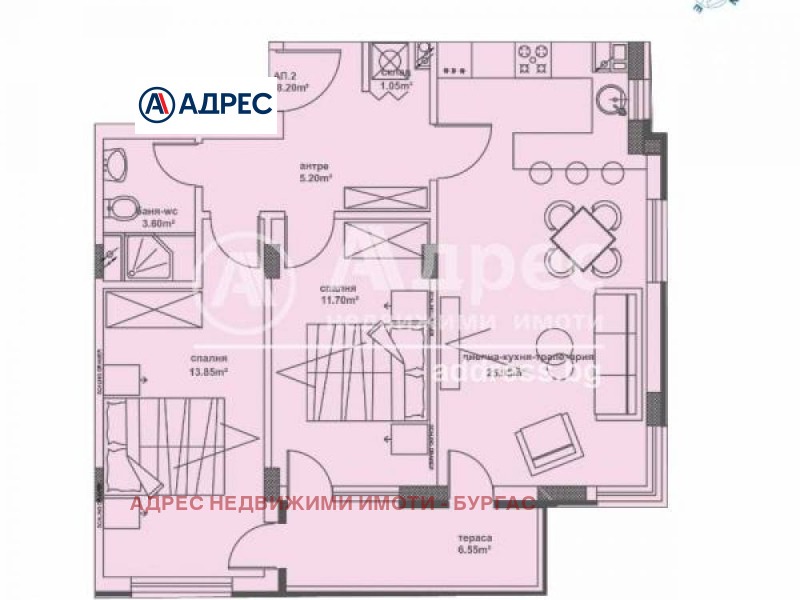 À vendre  2 chambres Bourgas , Meden roudnik - zona D , 89 m² | 77687009 - image [9]