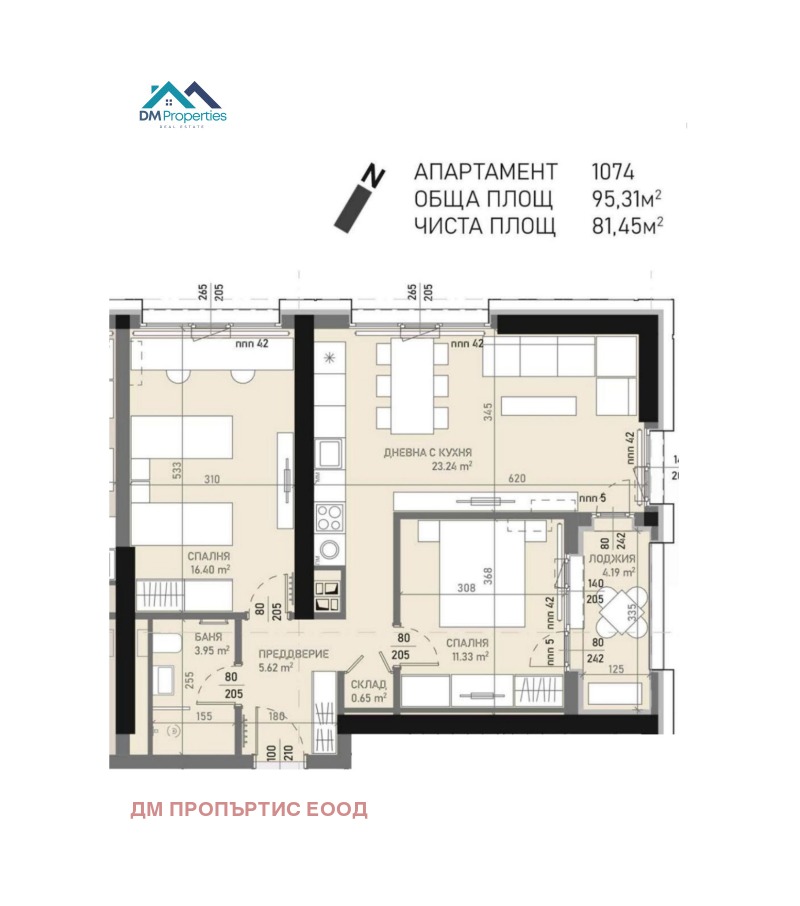 Na sprzedaż  2 sypialnie Sofia , Baniszora , 95 mkw | 85450838
