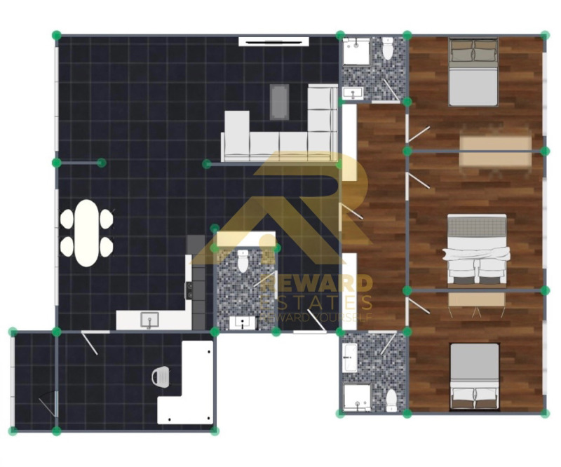 Продава 4-СТАЕН, гр. София, Борово, снимка 16 - Aпартаменти - 49283528