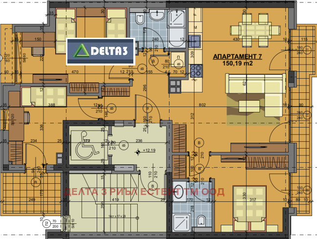 Продава 4-СТАЕН, гр. София, Център, снимка 3 - Aпартаменти - 49589034