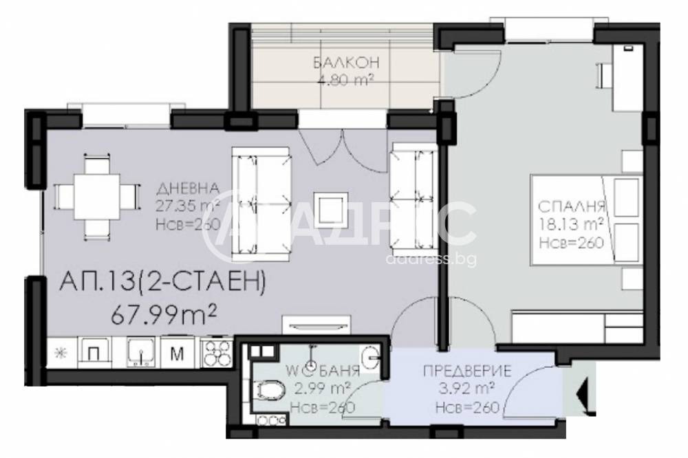 Продава 2-СТАЕН, гр. София, Овча купел 1, снимка 4 - Апартаменти - 54831688