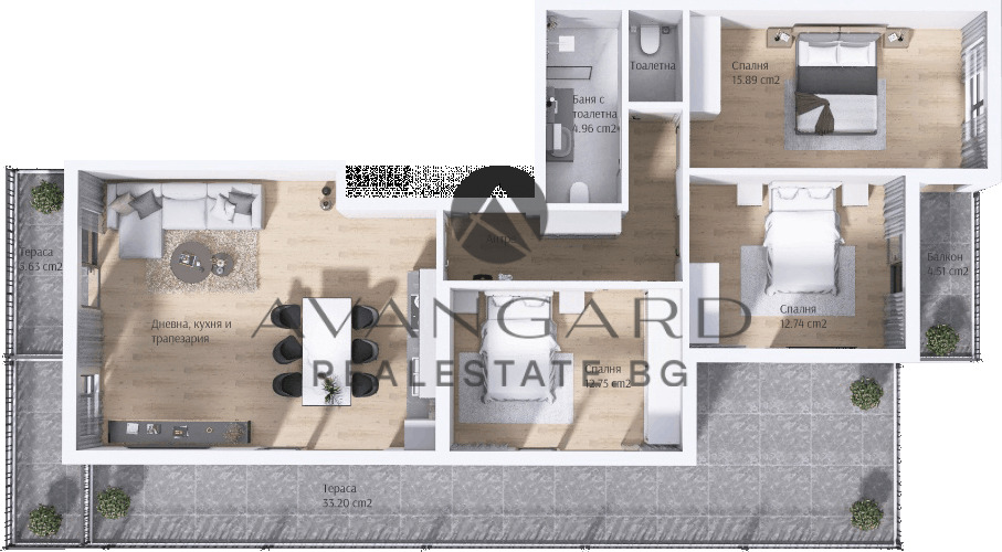 Продава 4-СТАЕН, гр. Пловдив, Кючук Париж, снимка 4 - Апартаменти - 55483990