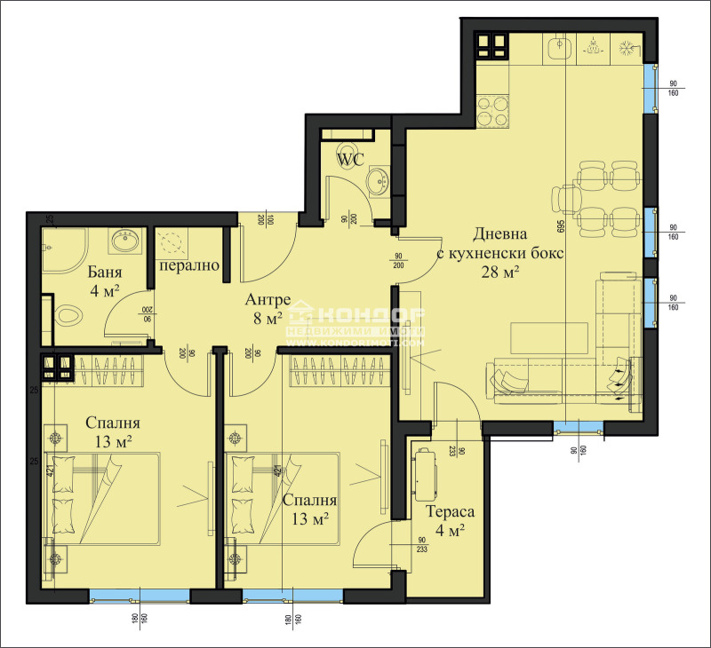 Продава  3-стаен град Пловдив , Христо Смирненски , 101 кв.м | 52268330 - изображение [2]