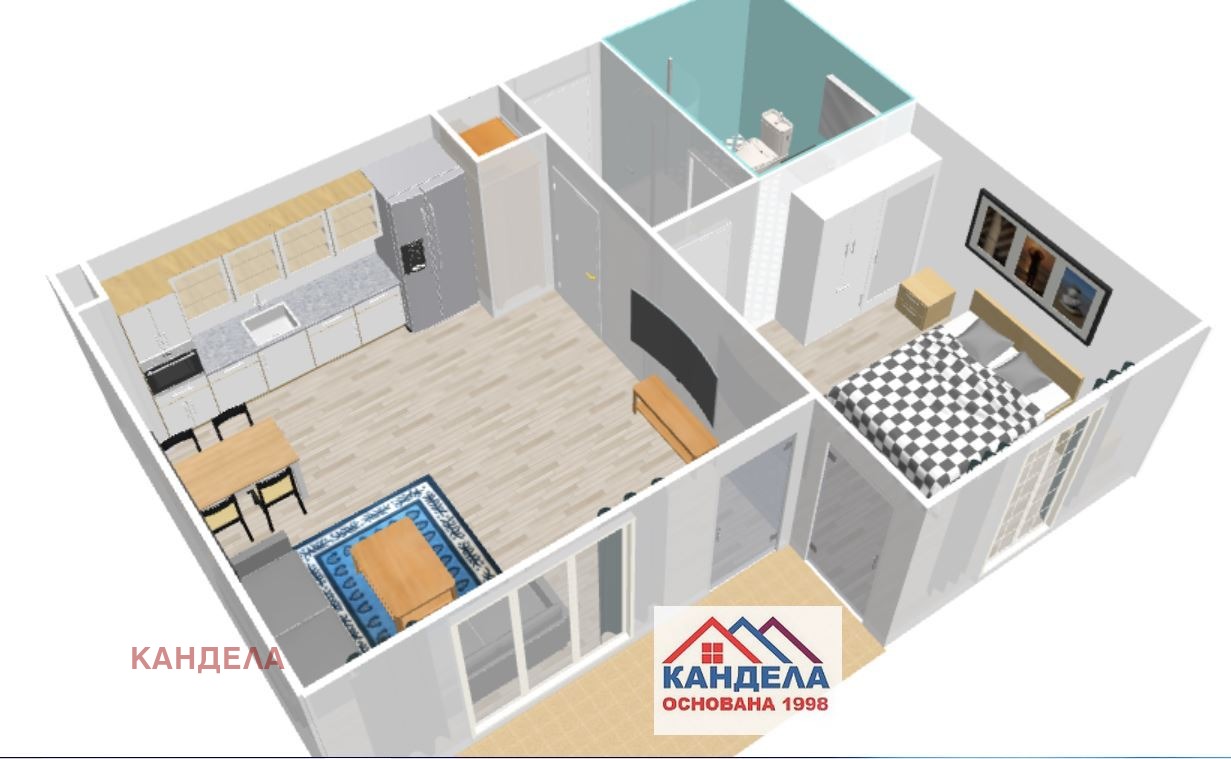 Продава 2-СТАЕН, гр. Пловдив, Беломорски, снимка 5 - Апартаменти - 54688215