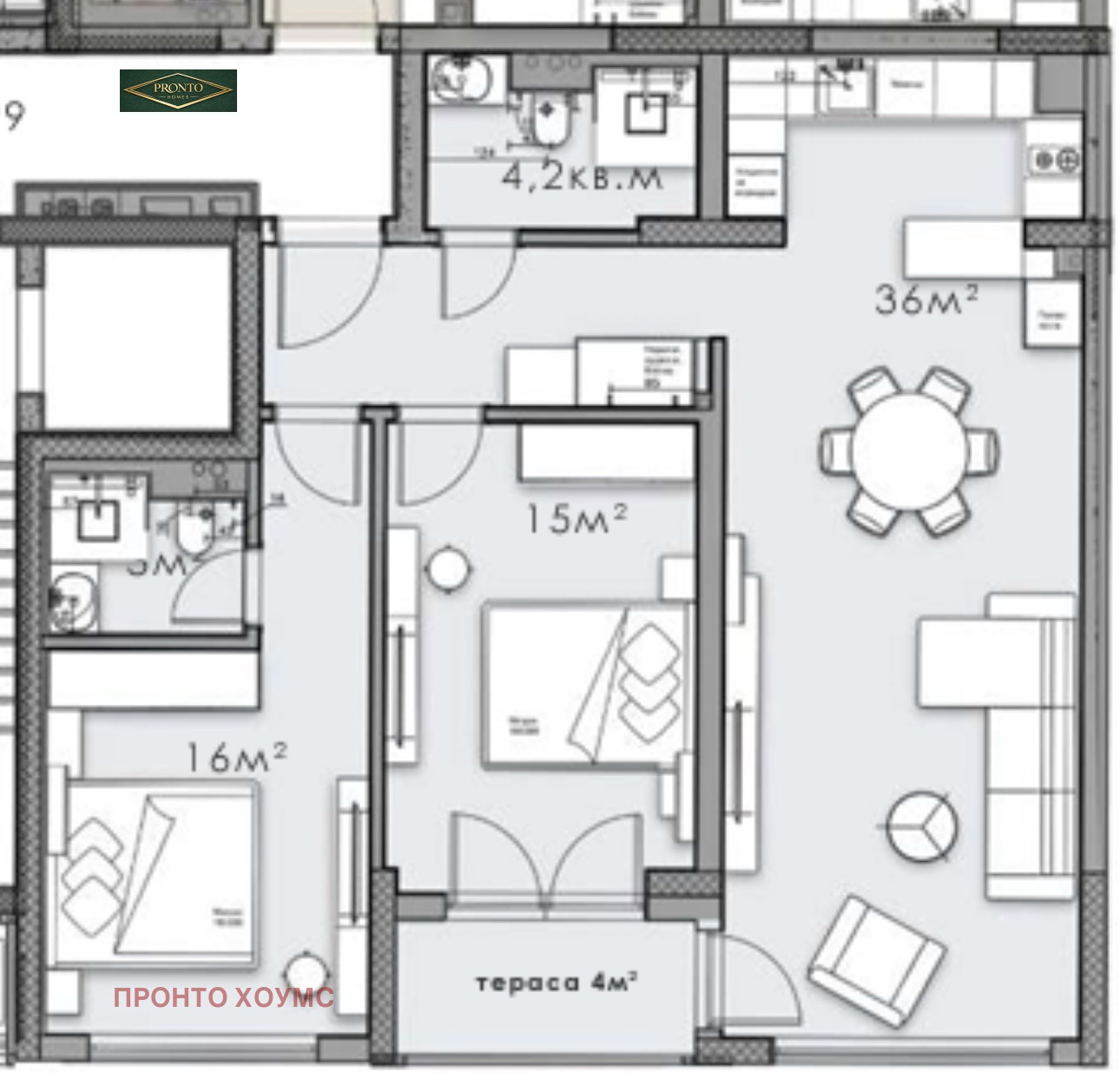 Продава 3-СТАЕН, гр. София, Кръстова вада, снимка 2 - Апартаменти - 53726566