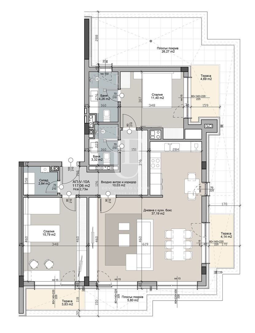 Продава 3-СТАЕН, гр. София, Кръстова вада, снимка 12 - Апартаменти - 54732436
