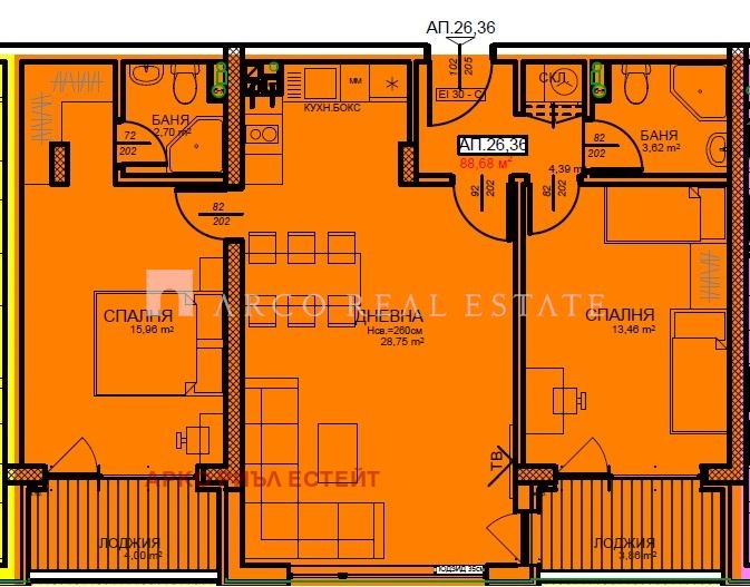 Zu verkaufen  2 Schlafzimmer Sofia , Zentar , 106 qm | 95268309 - Bild [3]