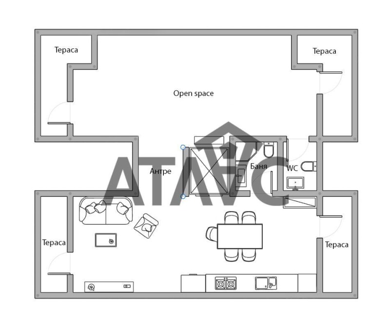 Продается  2 спальни Пловдив , Мараша , 144 кв.м | 83941183